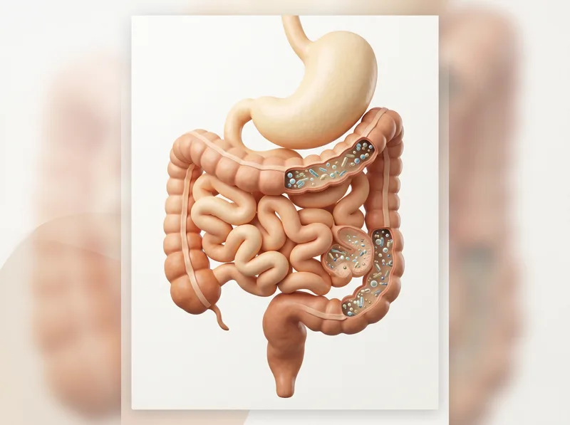 Gastrointestinal peptides — scientific illustration