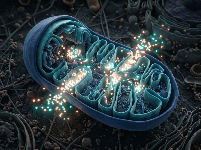 Mitochondrial peptides — scientific illustration