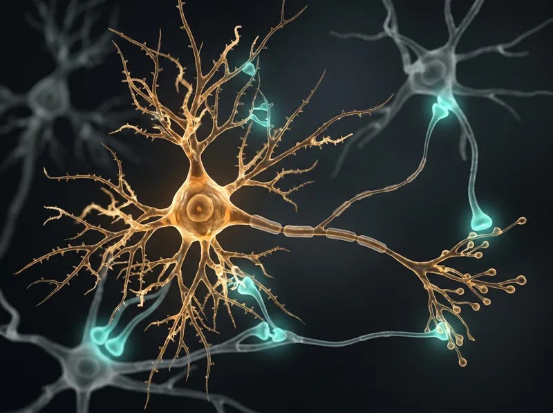 Neuroprotective peptides — scientific illustration